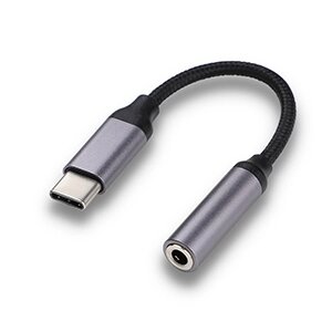 Переходник KUULAA KL-O09 USB Type-C out — Jack 3.5мм in,  кабель 0,1м ПВХ , TRRS от компании Медиамир - фото 1