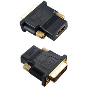 Переходник perfeo HDMI A розетка - DVI-D вилка (а7004)