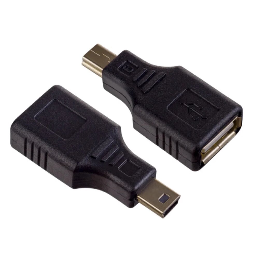 Переходник PERFEO USB2.0 A розетка - Mini USB вилка (А7016) от компании Медиамир - фото 1