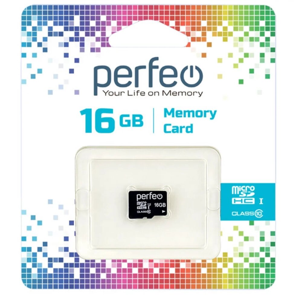 Perfeo micro SDHS 16GB Class10 (без адаптеров) от компании Медиамир - фото 1