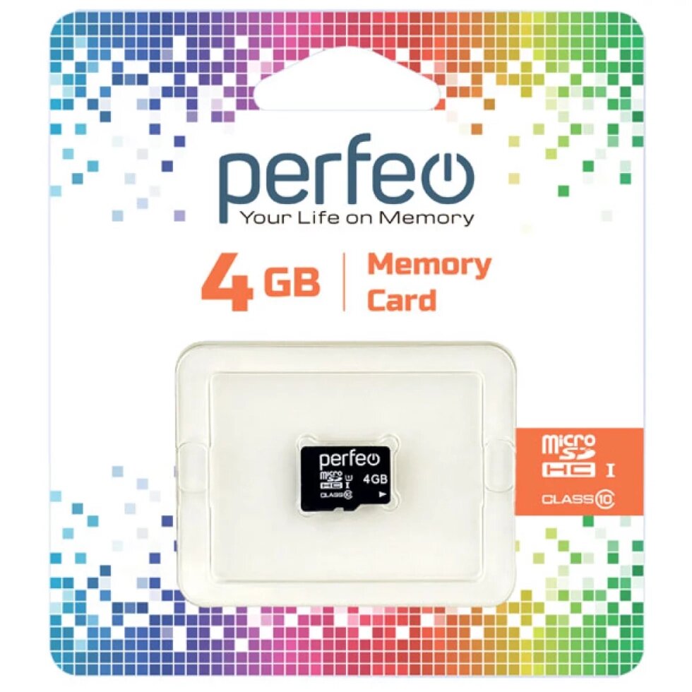 Perfeo micro SDHS 4GB Class10 (без адаптеров) от компании Медиамир - фото 1