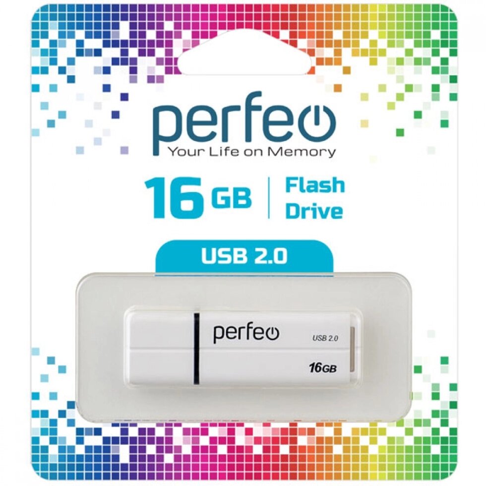 Perfeo USB 16GB C01G2 White от компании Медиамир - фото 1
