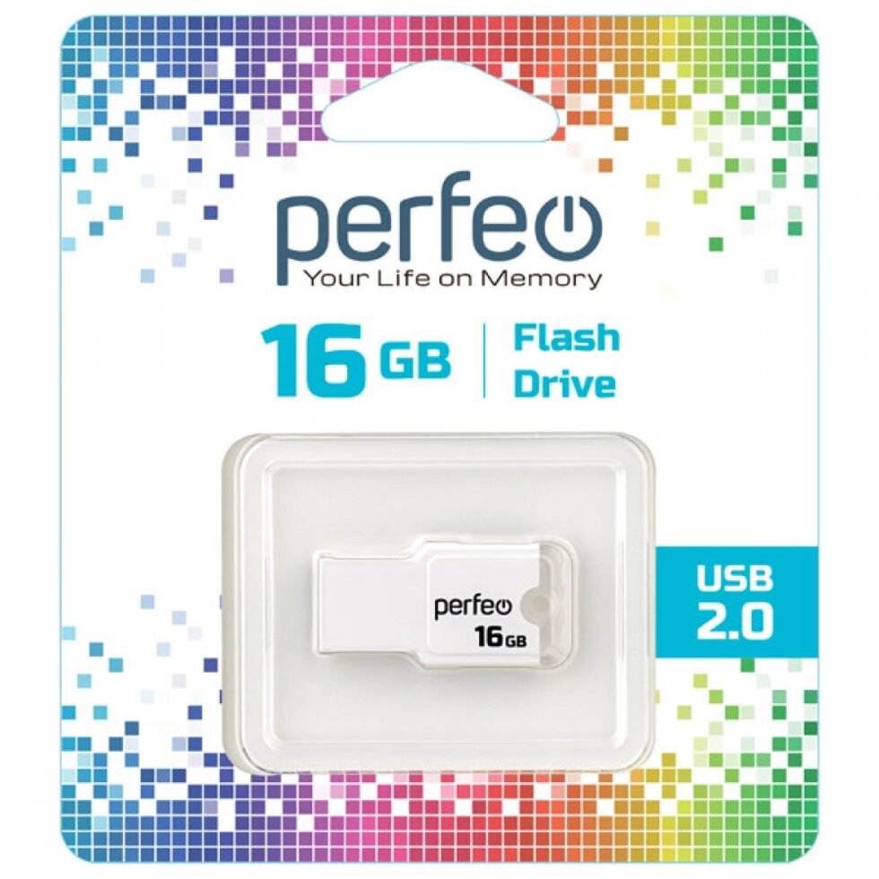 Perfeo USB 16GB M01 White ##от компании## Медиамир - ##фото## 1