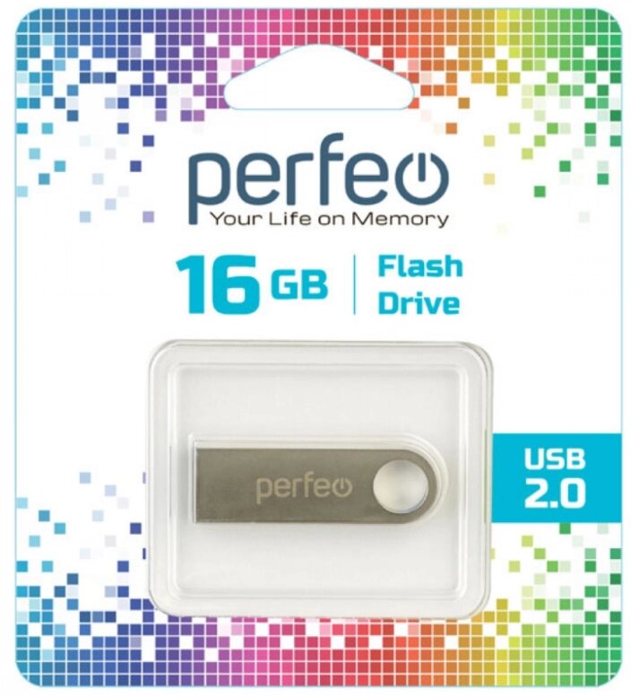 Perfeo USB 16GB M07 Metal Series от компании Медиамир - фото 1