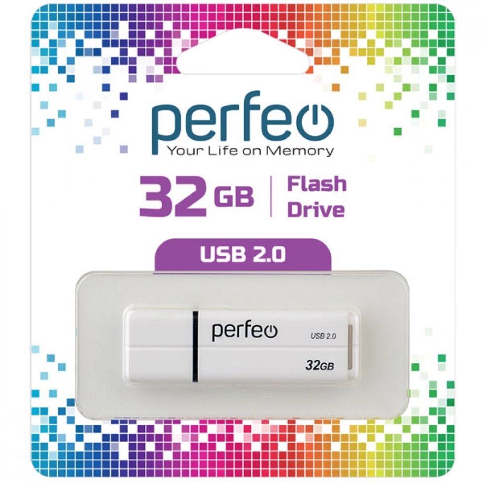 Perfeo USB 32GB C01G2 White ##от компании## Медиамир - ##фото## 1