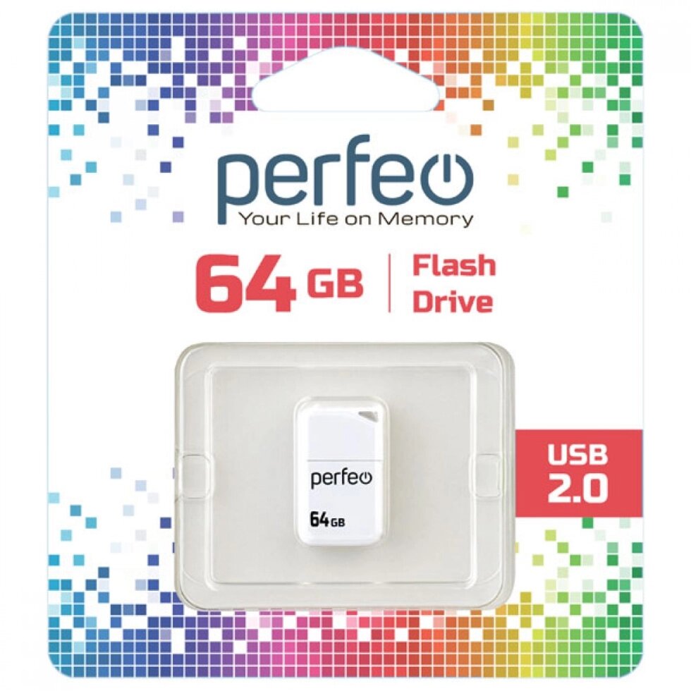 Perfeo USB 64GB M03 White Mini Series ##от компании## Медиамир - ##фото## 1