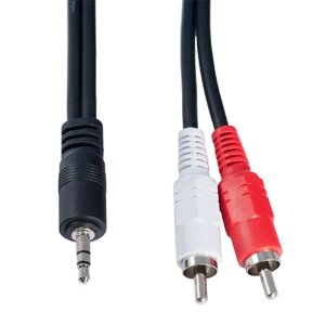 Кабель VS Jack 3.5mm. вилка - 2xRCA вилка, 3 мeters (R030)