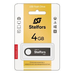 Stelfors USB 4GB Shuttle (металл, черный)