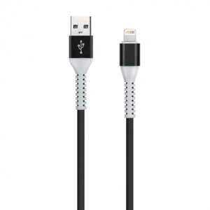 Кабель Smartbuy USB - 8-pin для Apple, TPE оплетка Flow 3D,1м., мет. након.,