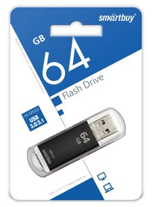 Smart Buy USB 3.0 64GB V-Cut Black