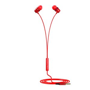 Гарнитура внутриканальная More Choice P71 1.2м + кольцо-держатель для смартфона, заглушки (Red)