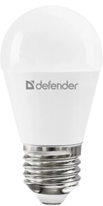 Светодиодная (LED) Лампа DEFENDER P45-12W-830-E27 шар, теплый белый (95231)