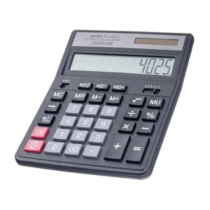 Калькулятор Perfeo PF-A4025, бухгалтерский, 12-разрядный, черный PF_A4025