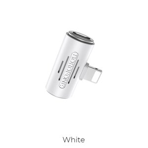 Адаптер Borofone BV6 audio для Lightning 8-pin (White)
