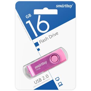 Smart Buy USB 16GB Twist Pink