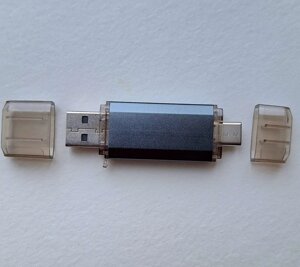 Stelfors USB 128GB DUAL (Type-C/Type-A) A STAR серия (металл серый) в Ростовской области от компании Медиамир