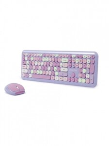 Комплект беспроводный клавиатура+мышь Smartbuy 666395 фиолетовый (SBC-666395AG-V)/10