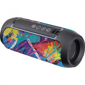 Колонка Bluetooth Perfeo "STREET ART" 10 Вт,1200 мАч, AUX, USB, MicroUSB, FM черная с рисунком PF_B4697