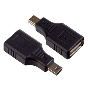 Переходник PERFEO USB2.0 A розетка - Mini USB вилка (А7016)