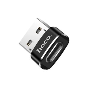 Адаптер Hoco OTG UA6 TypeC in - USB out коробка Black в Ростовской области от компании Медиамир