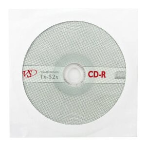 Диск VS CD-R 700Mb 52х ( в конвертах) /5/250