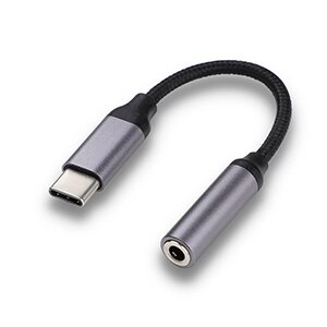 Переходник KUULAA KL-O09 USB Type-C out — Jack 3.5мм in, кабель 0,1м ПВХ , TRRS
