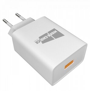 ЗУ сетевое More Choice NC52QCm 1USB 3.0A QC3.0 быстрая зарядка +кабель MicroUSB +LED фонарик (White)