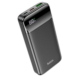 Внешний аккумулятор 10000mAh Hoco J89 USB+TypeC PD 20W+QC3.0 быстрая зарядка с LED-индик-р Black м