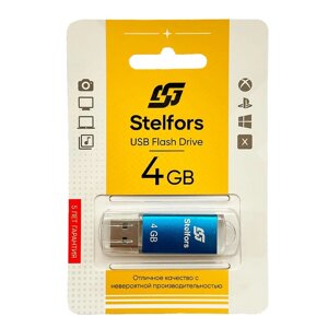 Stelfors USB 4GB Rocket (металл, синий)