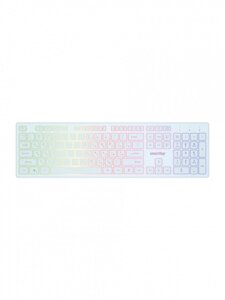 Клавиатура проводная Smartbuy с подсветкой 305 ONE USB белая (SBK-305U-W) /10