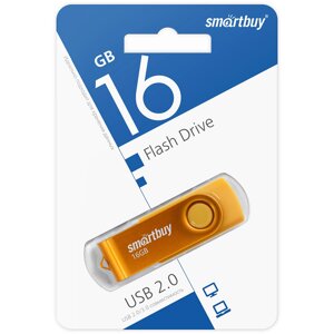 Smart Buy USB 16GB  Twist Yellow в Ростовской области от компании Медиамир
