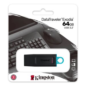 Kingston USB 3.2 Gen. 1 64GB Data Traveler Exodia в Ростовской области от компании Медиамир
