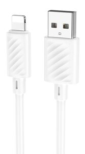 Кабель USB-Lightning HOCO X88 Gratified 2,4A ПВХ 1м White мс в Ростовской области от компании Медиамир