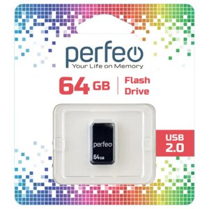 Perfeo USB 64GB M03 Black Mini Series