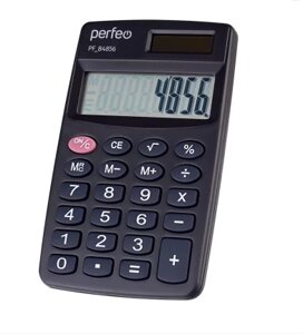 Калькулятор Perfeo PF_B4856, карманный, 8-разрядный, черный