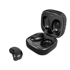 Гарнитура Bluetooth TWS More Choice BW22S c LED дисплеем + кубики, карта (Black)