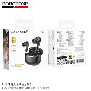 Гарнитура Bluetooth TWS Borofone FQ9 300mAh Black д