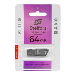 Stelfors USB 64GB 114 серия (металл чёрный) в Ростовской области от компании Медиамир