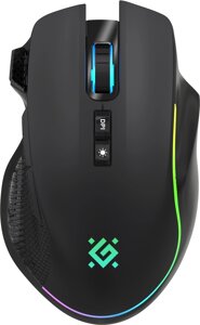 Мышь DEFENDER игровая бесп,+ Bluetooth 2,4G Immortal GM-421 чер,8D,10000dpi,3в1,400mAh, RGB (52421)