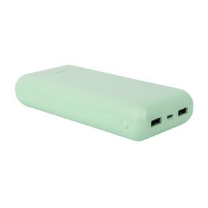 Внешний аккумулятор Perfeo COLOR VIBE 20000 mah + Microusb/In Microusb/Out USB 1 А,2.1 Mint PF_D0169