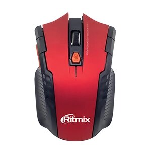 Мышь беспроводная RITMIX RMW-115 Red ИГРОВАЯ, 1600 dpi, 6кн, 2*ААА