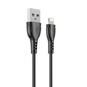 Кабель USB-Lightning Borofon BX51 Triumph 2,4А, ПВХ, 1м Black в Ростовской области от компании Медиамир