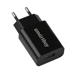 ЗУ сетевое SmartBuy FLASH, QC3.0, 3 А, черное, 1 USB (SBP-1030)
