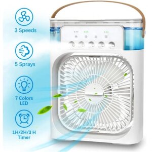 Вентилятор MINI COOLING FAN настольный, увлажение, АКБ