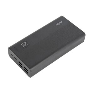 Внешний аккумулятор Perfeo MOUNTAINS 30000 mAh/LED/PD + QC 3.0/Type-C/4 USB/Вых 3A, max 22.5W/Black