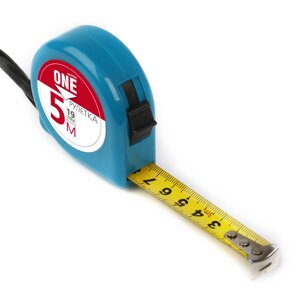 Рулетка измерительная Smartbuy One Tools, 5мх19мм, пласт. корп., фиксатор, усиленн. зацеп SBT-MTP-519P1