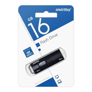Smart Buy USB 3.0 16GB Iron-2 Metal Black (USB 3.0/3.1) (SB016GBIR2K)