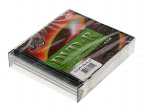 Диск VS DVD+R 4.7 Gb 16х Slim/5 /100/