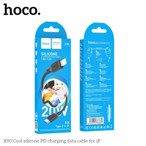 Кабель Lightning - TypeC HOCO X90ai 3.0A PD 20W силикон 1.0м Black д в Ростовской области от компании Медиамир