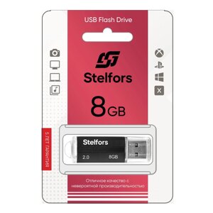 Stelfors USB 8GB CORSAIR серия (метал. черный)